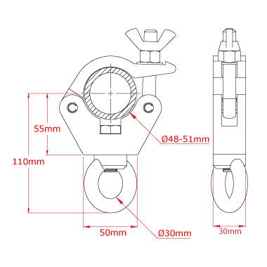 Doughty Eye Clamp: Slim Hanging Clamp Specifications - MTN Shop - imagen 4
