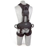 3M™ DBI-SALA® Exofit NEX™ Rope Access/Rescue Harness - Blackout - Rear View with Stand-up Lightweight Aluminum Back D-ring and Body Belt/Hip Pad with Lightweight Aluminum Side D-rings - imagen 2