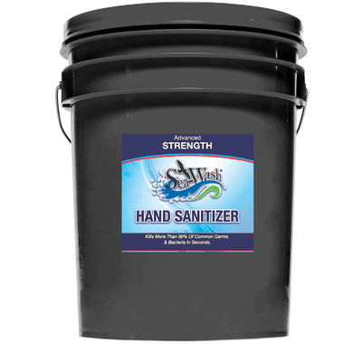 MTN FDA Compliant Seawash Hand Sanitizer 5-Gallon Pail– Kills 99.99% of Germs. It is a FDA compliant hand sanitizer that is formulated to meet the current WHO recommendation for an effective hand cleaning product that kills viruses and germs. – Now available at MTN Shop US.