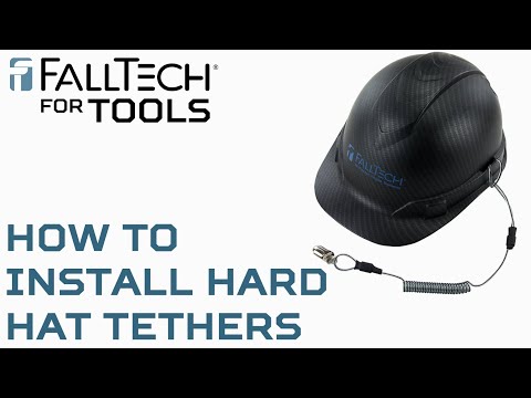 FallTech 2 lb Stretch-coil Hard Hat Tether with choke-on cinch-loop and snap-clip, 18" - imagen 4
