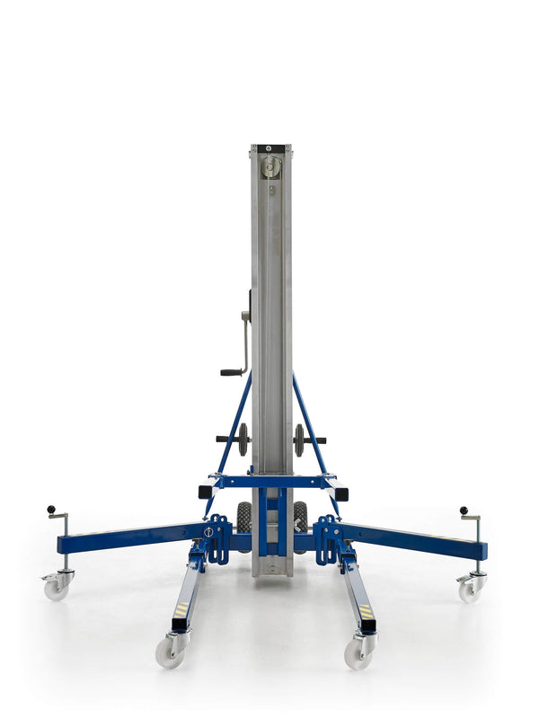 Kuzar Industrial Lifter 300kg/5.6m - Hammer 56– Made in Spain, this highly affordable heavy-duty yet lightweight stacker has high-quality wheels for easy movement and a powerful winch for efficient lifting. – Now available at MTN Shop US.