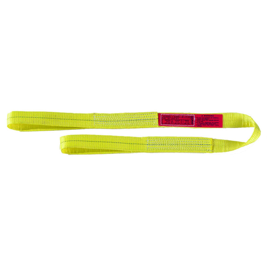 Lift All Webmaster 1600 Polyester Web Sling, 2-Ply, Flat Eyes, 2” Width