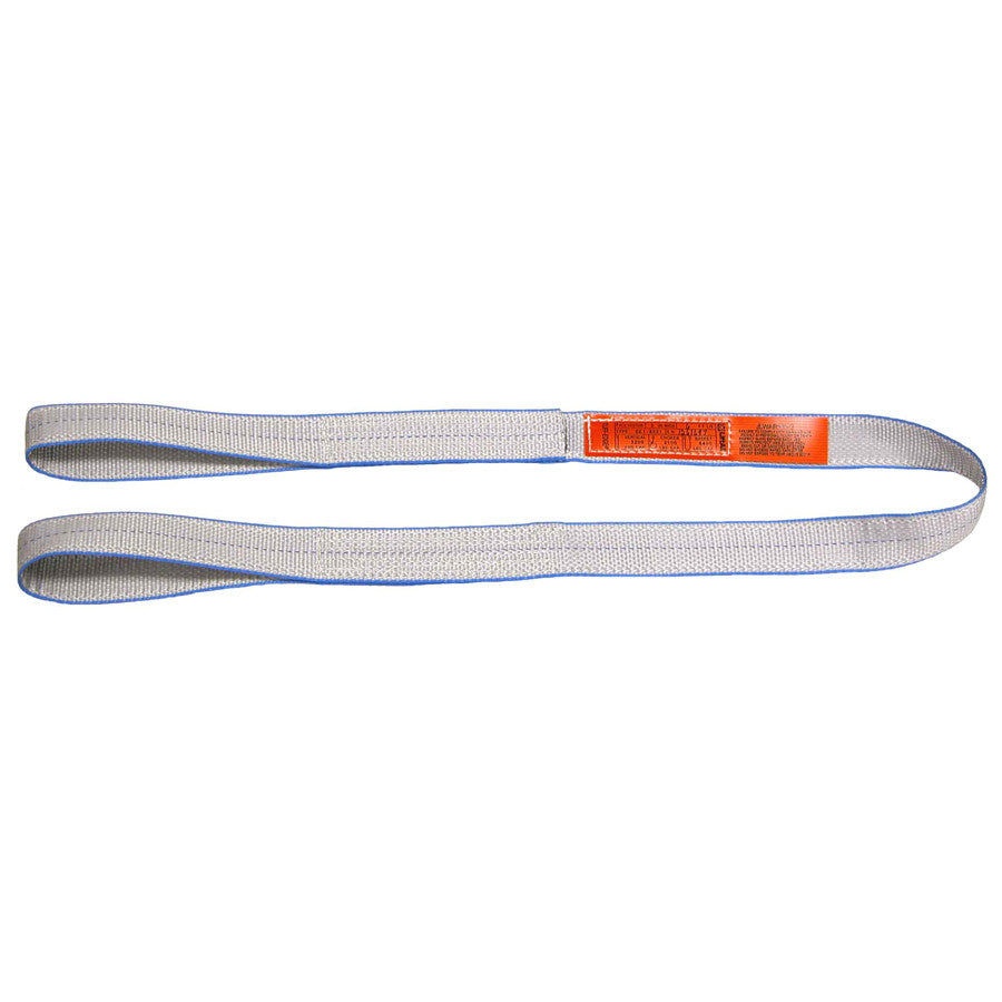 Lift All Tuff-Edge Polyester Web Sling, 2-Ply, Flat Eyes, 1” Width