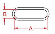 Dimensiones del anillo ovalado Kong