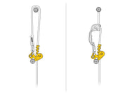 Prusik mecánico Petzl ZIGZAG® para el cuidado de árboles - Utilizado en cuerdas dobles o cuerda simple
