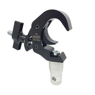 Abrazadera de gatillo rápido Doughty con medio conector (negro). Suministrado por la tienda MTN 