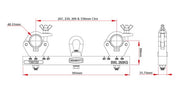 Doughty Solid Hanging Truss Adapter (Aluminum). Supplied by MTN Shop EU