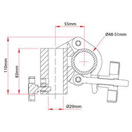 Doughty TV Clamp. Supplied by MTN Shop 