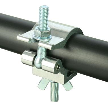 Abrazadera de gancho de aluminio ligera Doughty (fijación con pernos y tuercas M12) - MTN Shop EU