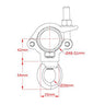 Lightweight Doughty Eye Clamp- ⌀1.9''- 2'' - Specifications - MTN Shop