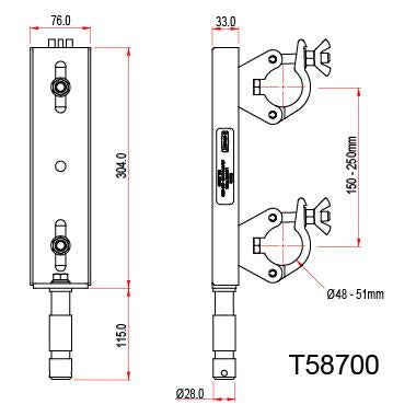 Doughty Fixed Ladder Truss Adapter T58700 Specifications - MTN Shop - imagen 3