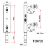 Doughty Fixed Ladder Truss Adapter T58700 Specifications - MTN Shop
