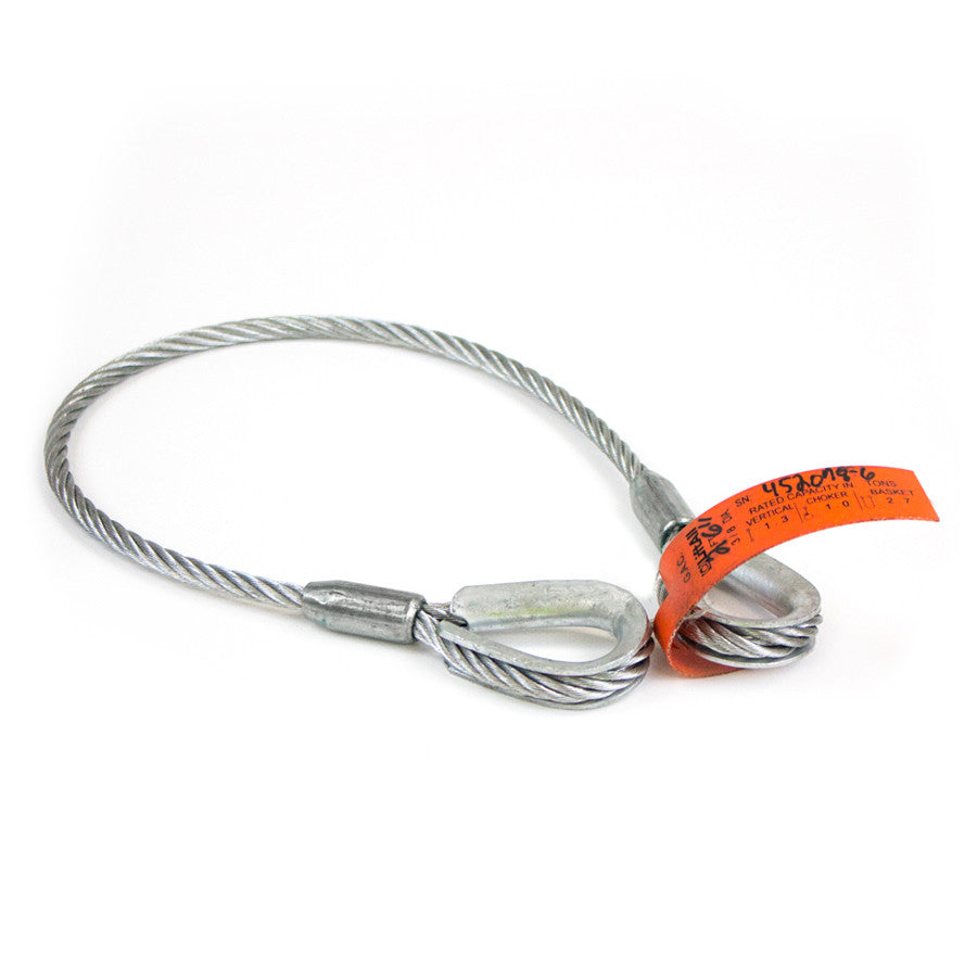 Wire Rope 3/8" Thimble-Thimble